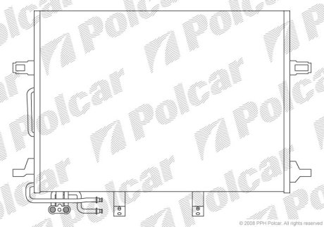 Радиатор кондиционера Polcar 5016K8C1