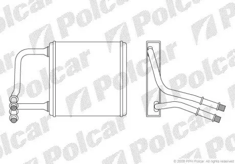 Радіатор обігріву Polcar 5016N8-1 (фото 1)