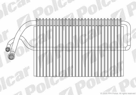 Випарник кондиціонера KLASA E (W211), 03.0 Polcar 5016P8-1