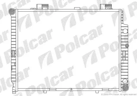 Радіатор охолодження Polcar 502108-4 (фото 1)