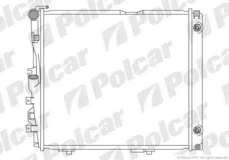 Радиатор охлаждения Polcar 502408A0