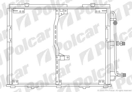 Радиатор кондиционера Polcar 5024K8C2