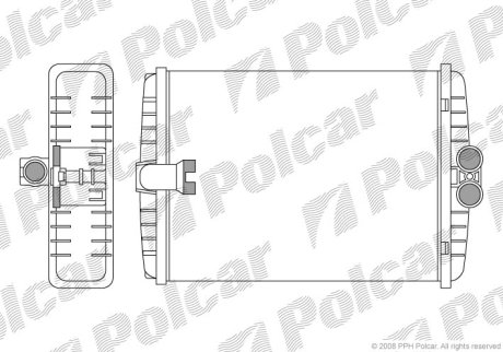 Радиатор обогрева Polcar 5025N81X