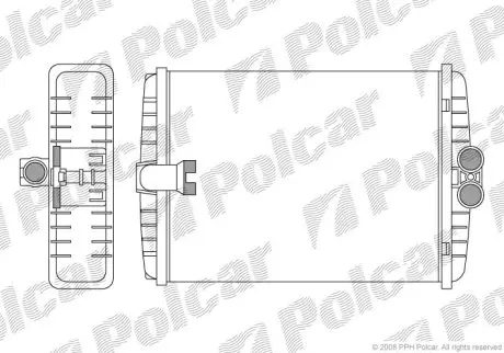 Радіатор обігріву Polcar 5025N81X (фото 1)