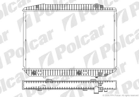 Радиаторы охлаждения Polcar 502608-4