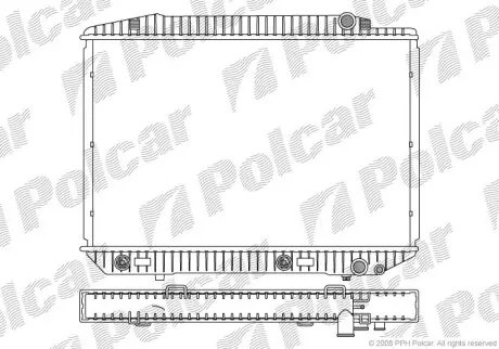 Радіатор охолодження Polcar 502608-4