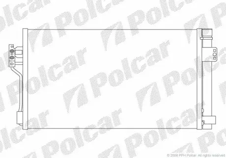 Радиатор кондиционера Polcar 5040K8C1S