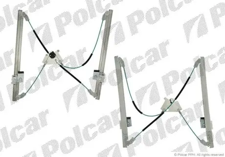 Склопідіймач передній правий без двигуна MB Vito 639 Polcar 5040PSG2
