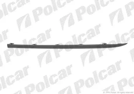 Спойлер бампера переднего правый Polcar 504425-2