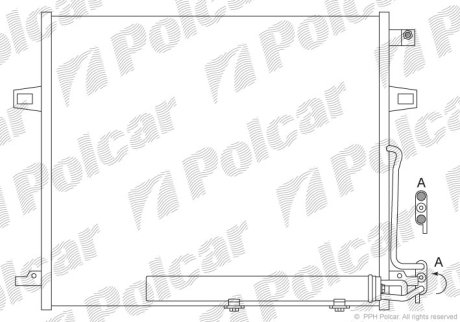 Радіатор кондиціонера Polcar 5045K8C1