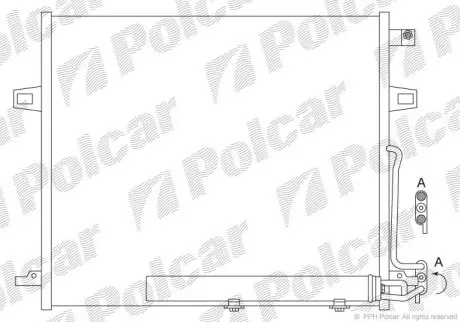 Радіатор кондиціонера Polcar 5045K8C1