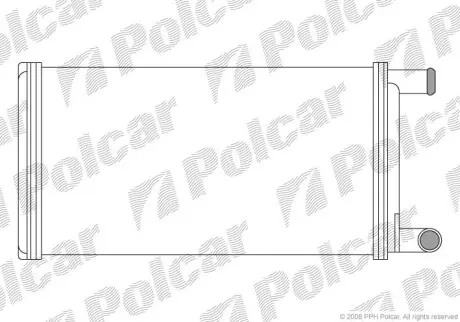 Радіатор обігріву Polcar 5061N8-2