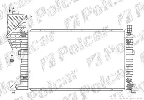 Радиатор охлаждения Polcar 506208-4