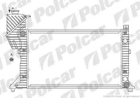 Радіатор основний MB Sprinter 95- Polcar 506208A2