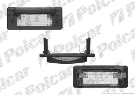 Ліхтар підсвітки номерного знаку MB Sprinter / VW LT 95-05 Polcar 5062959E