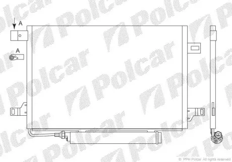 Радіатор кондиціонера Polcar 5065K82X