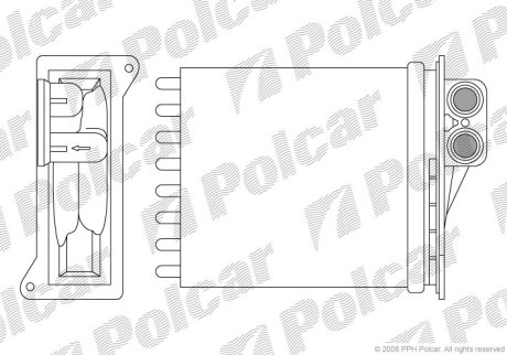 Радиатор обогрева Polcar 5065N82X (фото 1)