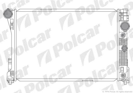 Радиатор охлаждения Polcar 507008-3