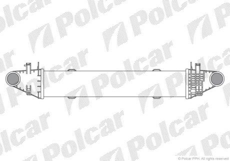 Радиатор воздуха (Интеркуллер) Polcar 5070J8-2