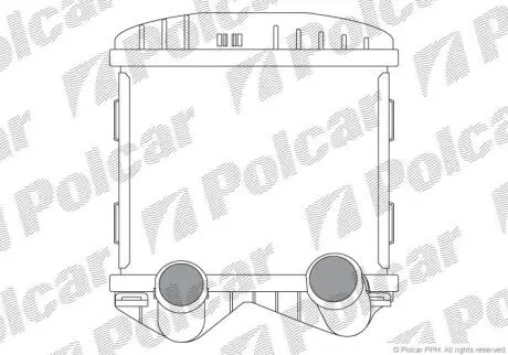 Радіатор повітря (Інтеркулер) Polcar 5095J81X