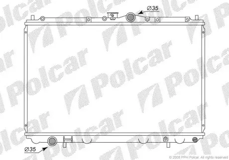 Радіатор охолодження Polcar 521008-1