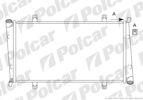 Радіатор охолодження Polcar 521008-4