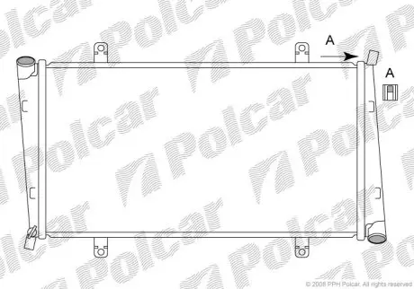 Радіатор охолодження Polcar 521008-4