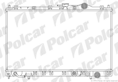 Радиатор охлаждения Polcar 523008-4