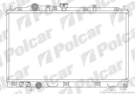 Радіатор охолодження Polcar 523108-1