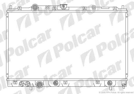 Радіатор охолодження COLT V (CJ_, CP_), 0 Polcar 523108-3