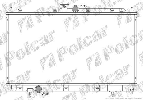 Радиатор охлаждения Polcar 5233082K