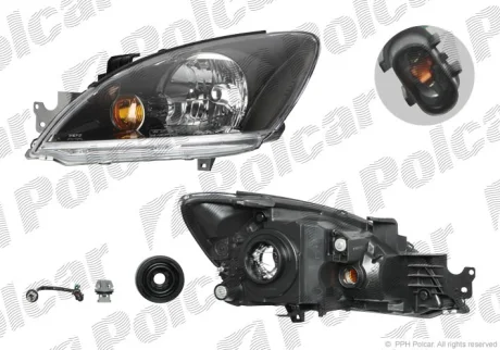 Фара основна MITSUB. LANCER, 03- Polcar 5233100E
