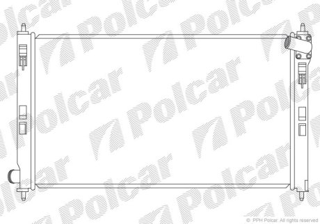 Радиатор охлаждения Polcar 523408-1