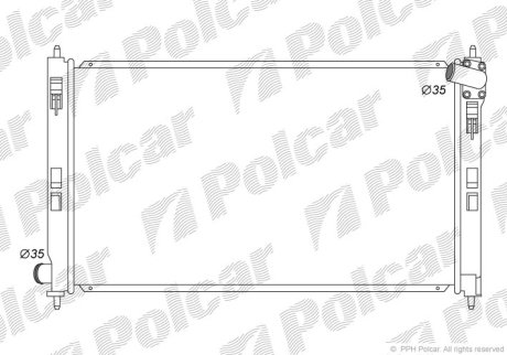 Радиатор охлаждения Polcar 5234081K