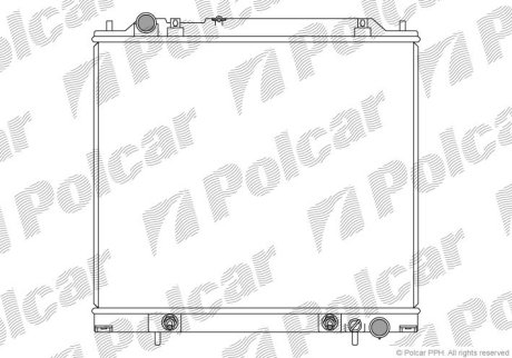 Радіатор охолодження Polcar 525008-3