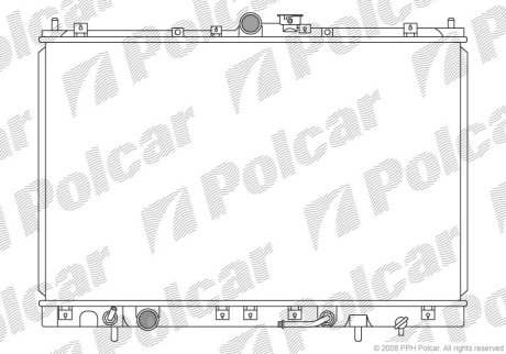 Радиатор охлаждения Polcar 525208-1