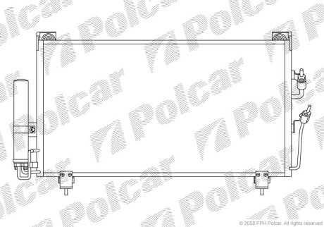 Радіатор кондиціонера Polcar 5265K8C1 (фото 1)