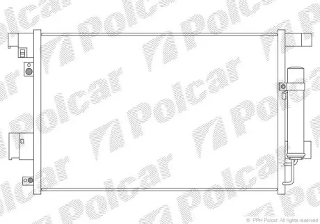 Радиатор кондиционера Polcar 5266K81K