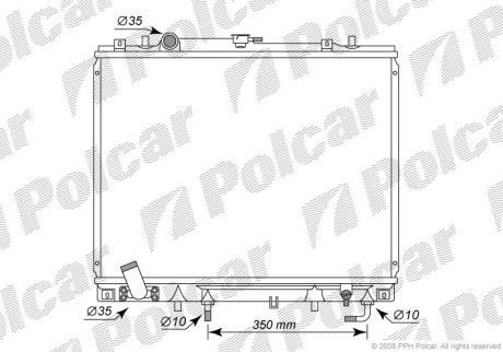 Радиатор охлаждения Polcar 5273082K