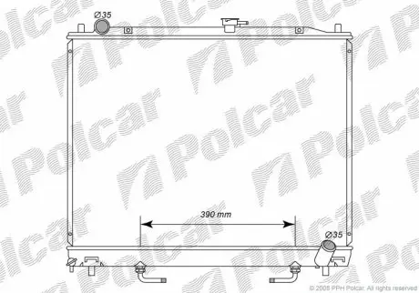 Радиатор охлаждения Polcar 5274083K