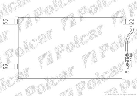 Радіатор кондиціонера Polcar 5285K8C1 (фото 1)