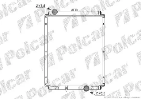 Радіатор охолодження Polcar 529508-1
