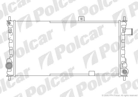 Радиатор охлаждения Polcar 550408-3