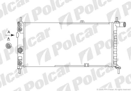 Радиатор охлаждения Polcar 550508-9