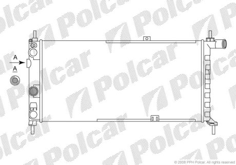 Радиатор охлаждения Polcar 550508A4