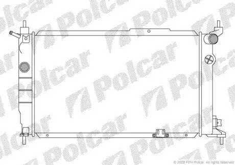 Радіатор охолодження Polcar 550708-5