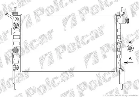 Радиатор охлаждения Polcar 550708
