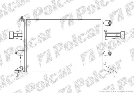 Радиатор охлаждения Polcar 550808-9