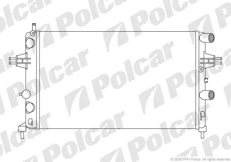 Радиатор охлаждения Polcar 550808A1