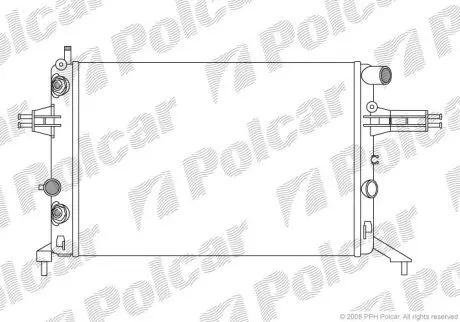 Радіатор охолодження Polcar 550808A7
